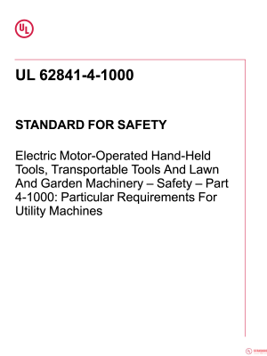 UL 62841-4-1000 PDF UL 62841-4-1000 PDF